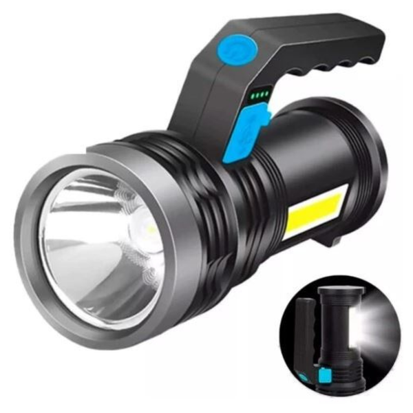 Lanterna LED Recarregável USB Portátil 14.7 cm Kapbom KA-L1779